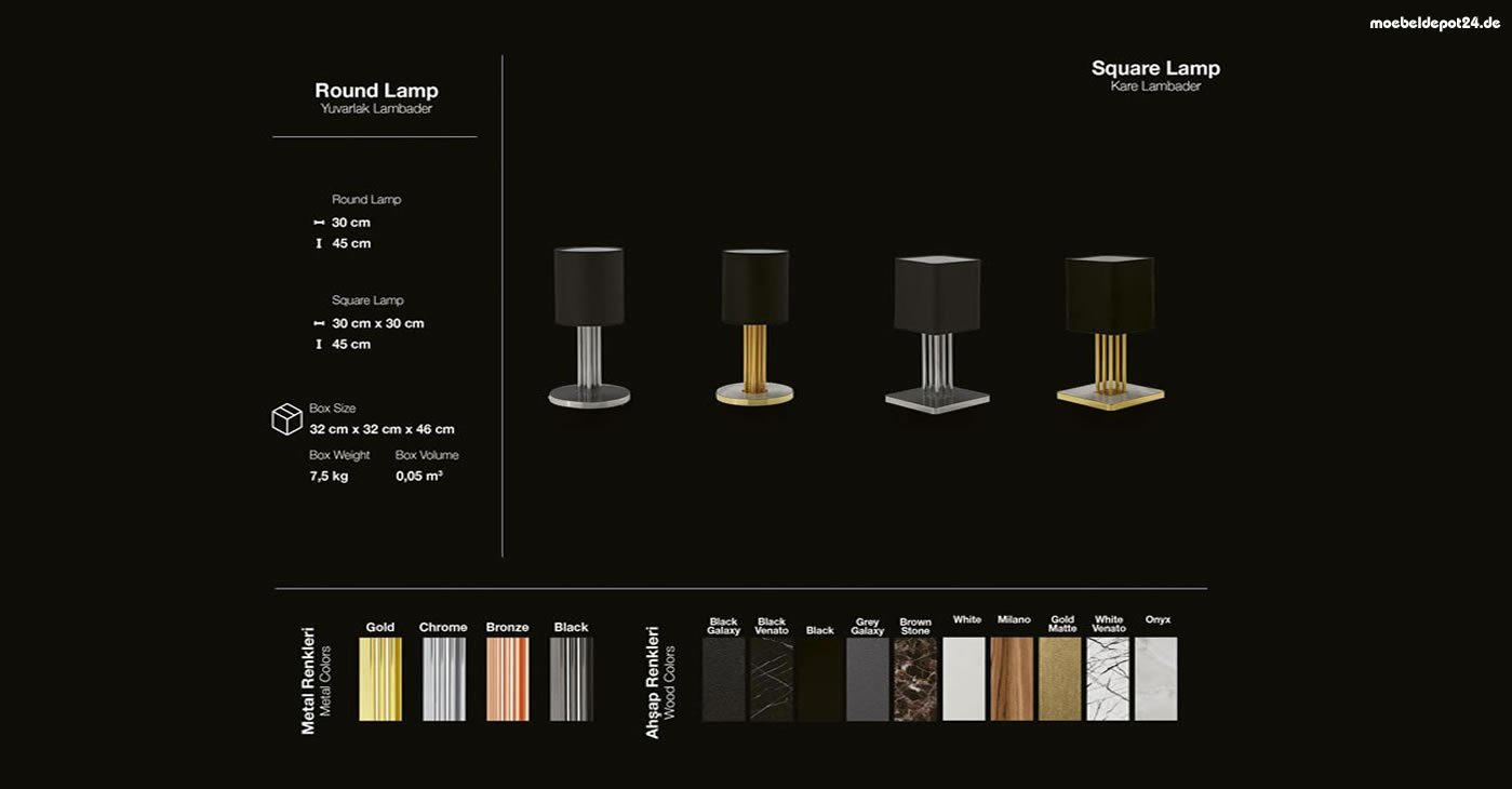 Gold Stehlampe