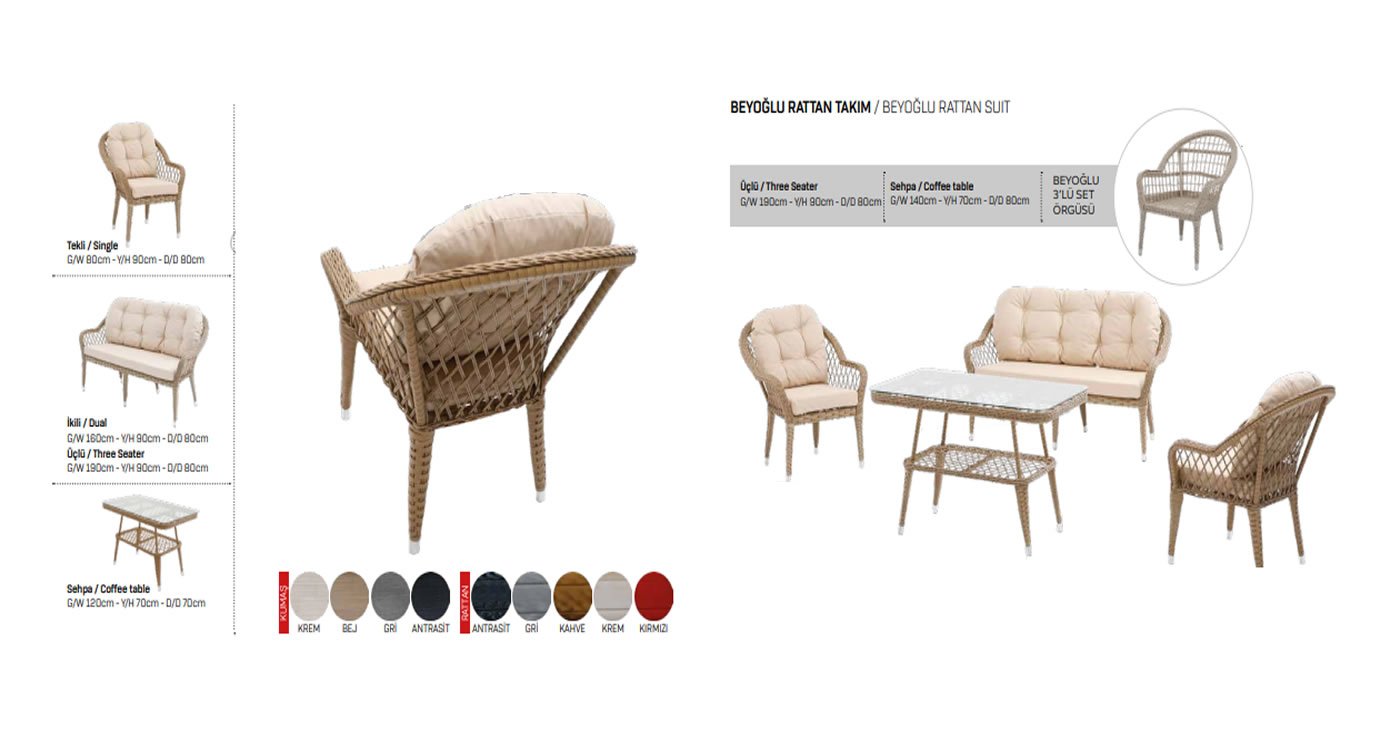 Rattan-Gartenmöbel