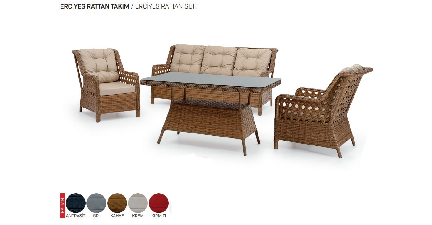Rattan-Gartenmöbel