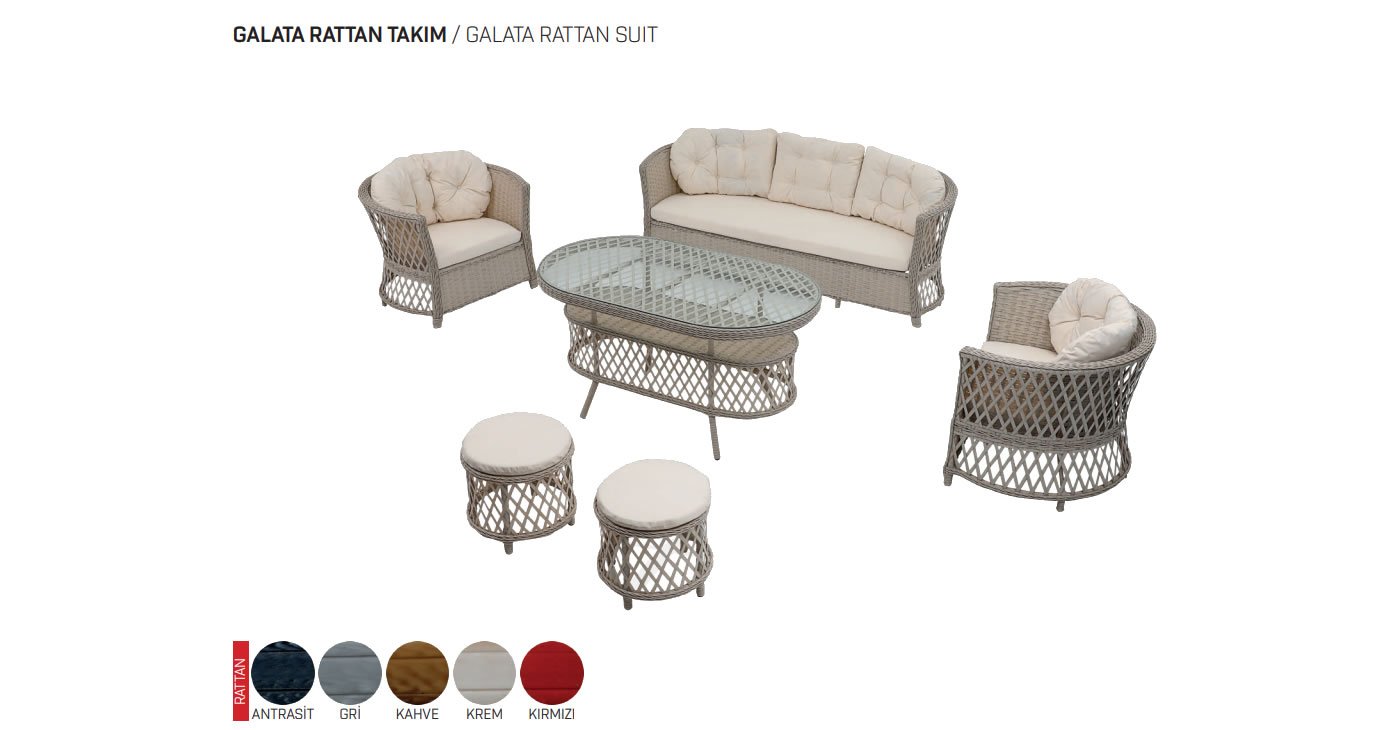 Rattan-Gartenmöbel