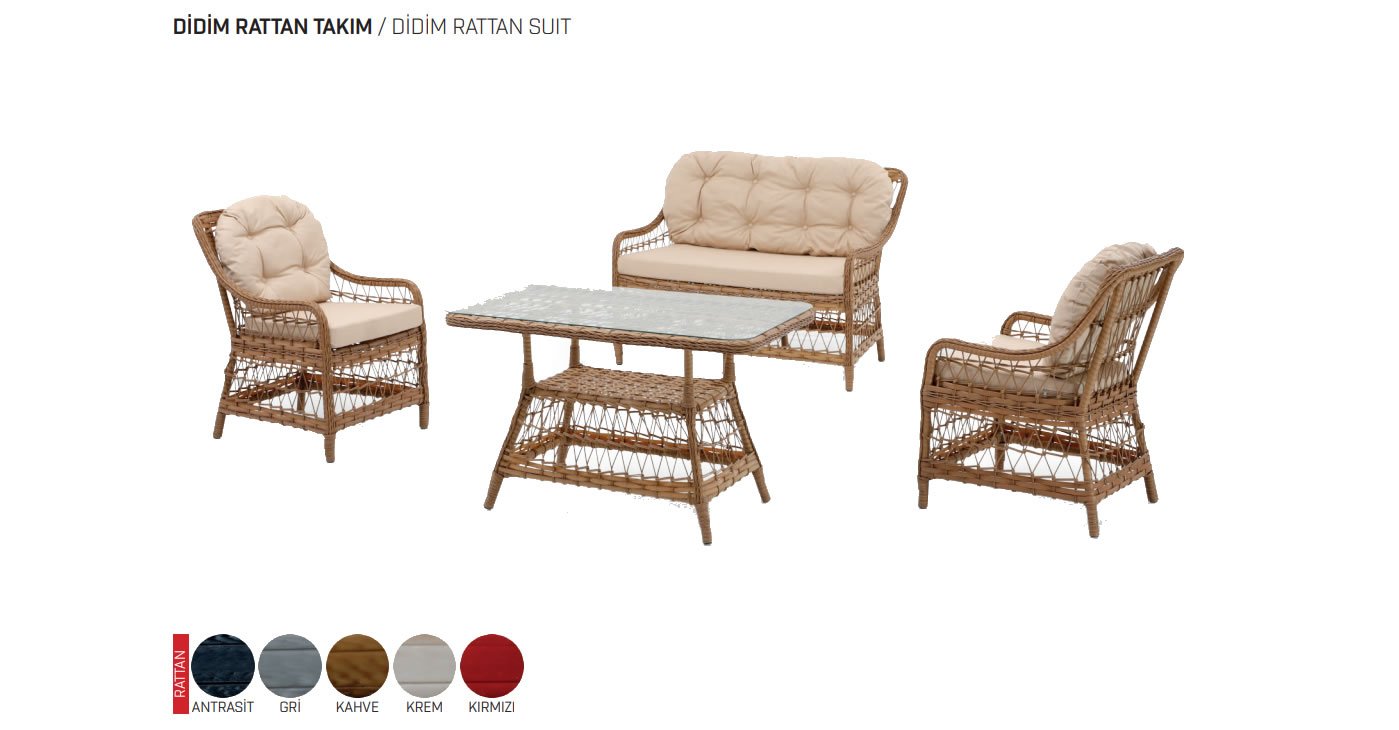 Rattan-Gartenmöbel