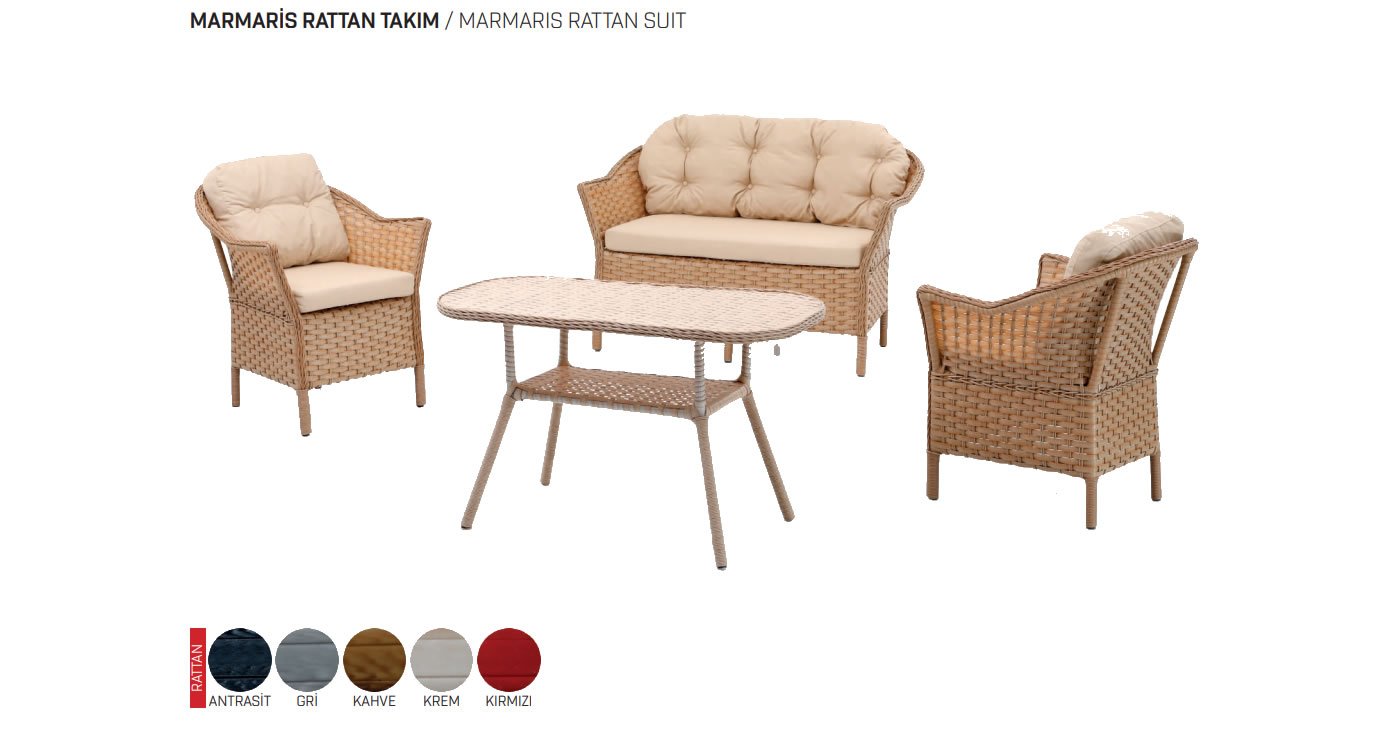 Rattan-Gartenmöbel