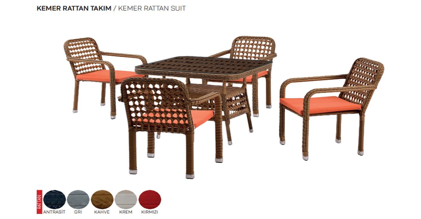 Rattan Tisch Stuhl