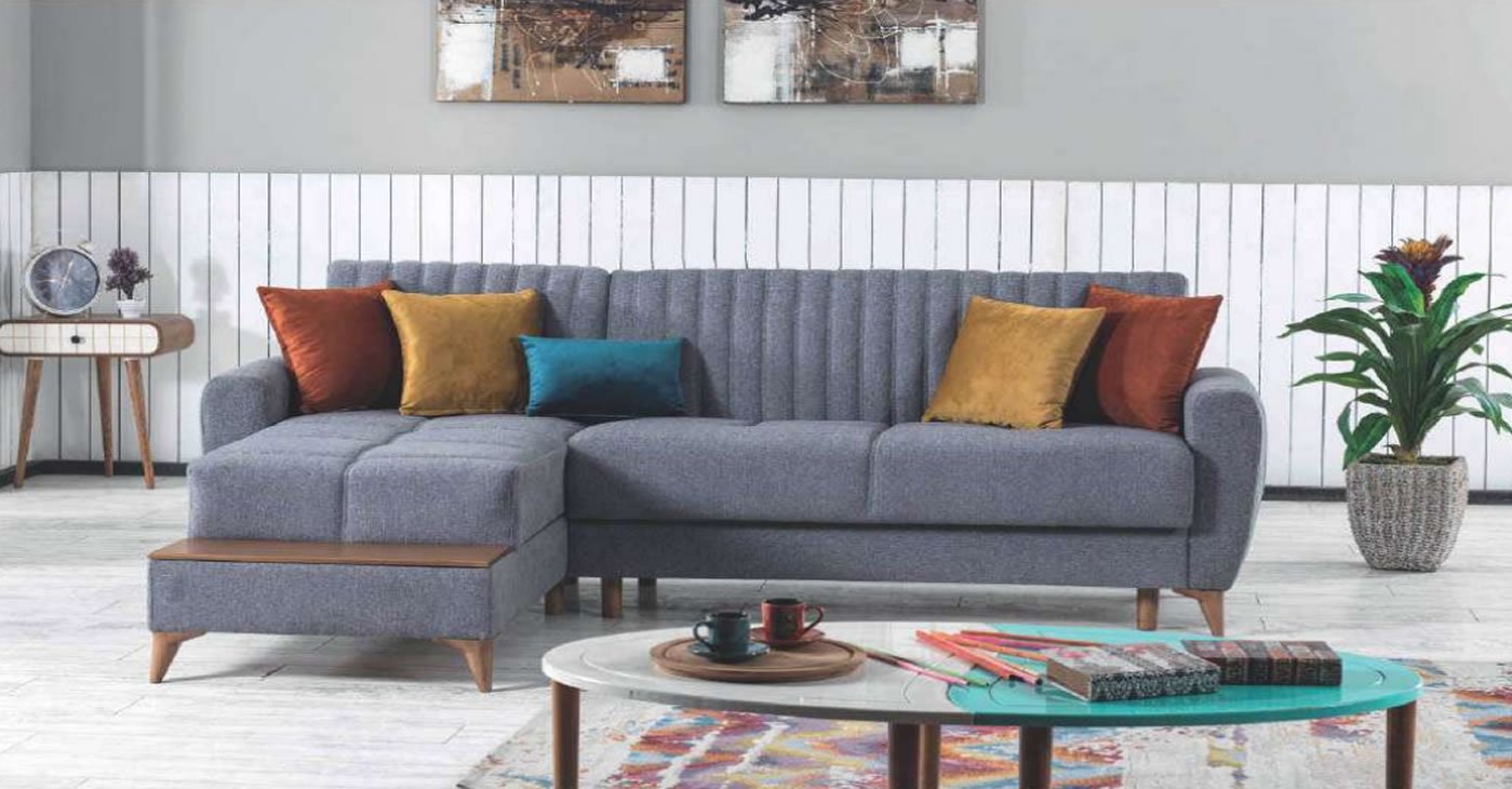 Demontiertes Ecksofa