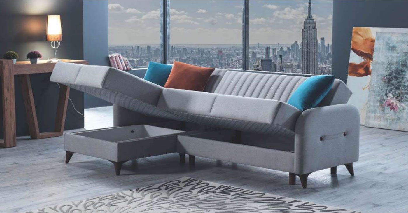 Demontiertes Ecksofa
