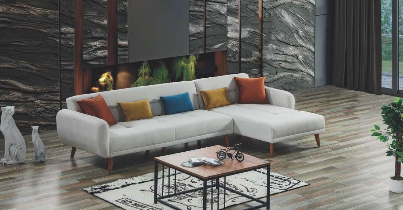 Demontiertes Ecksofa